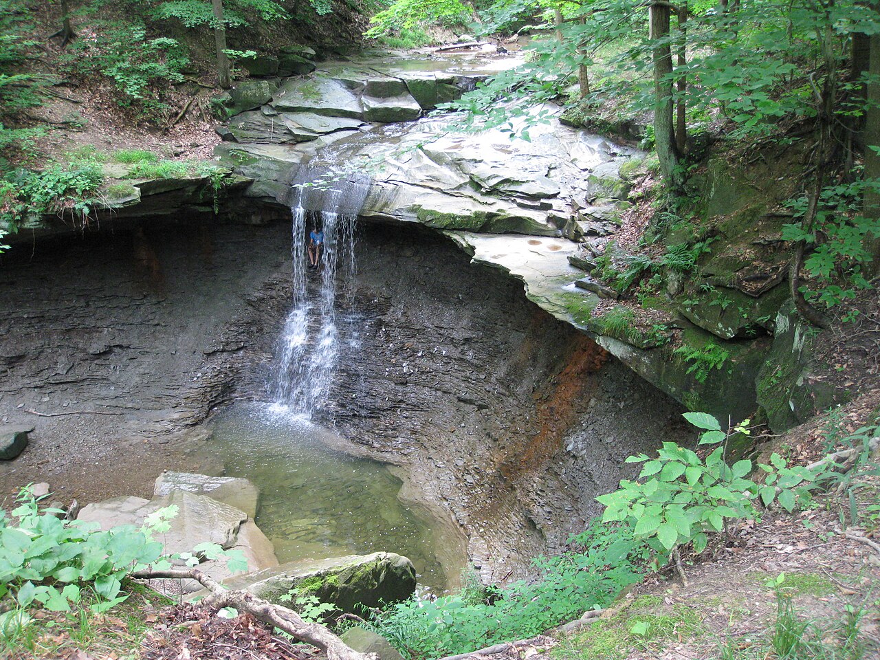 Blue Hen Falls, a waterfall in Ohio