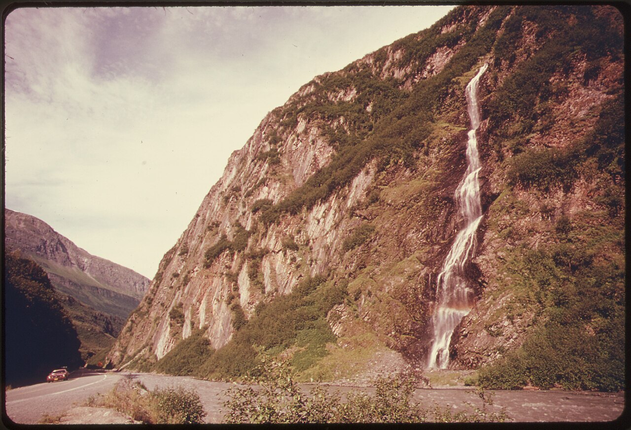 Bridal Veil Falls, a waterfall in Alaska