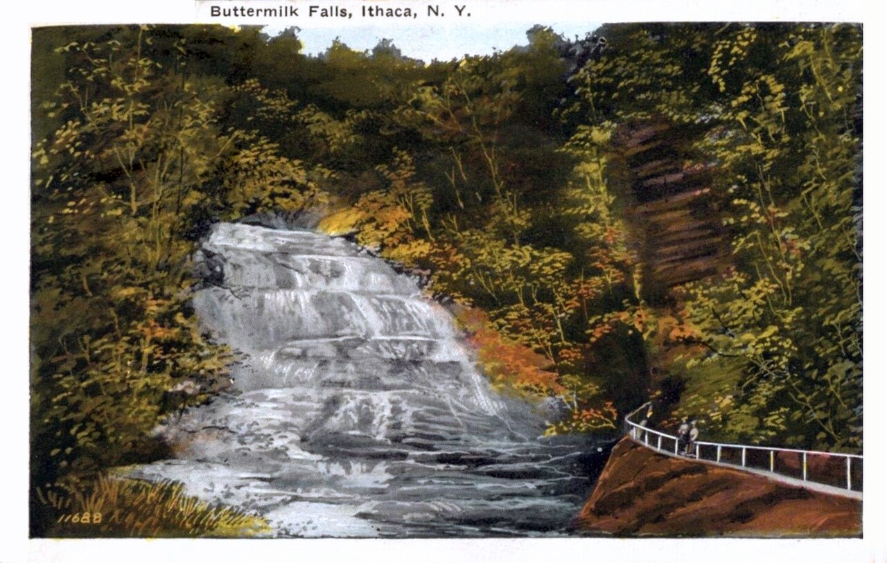 Buttermilk Falls, a waterfall in New York