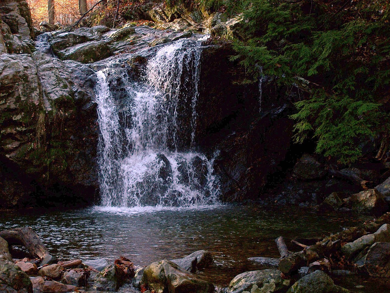 Cascade Falls, a waterfall in Maryland