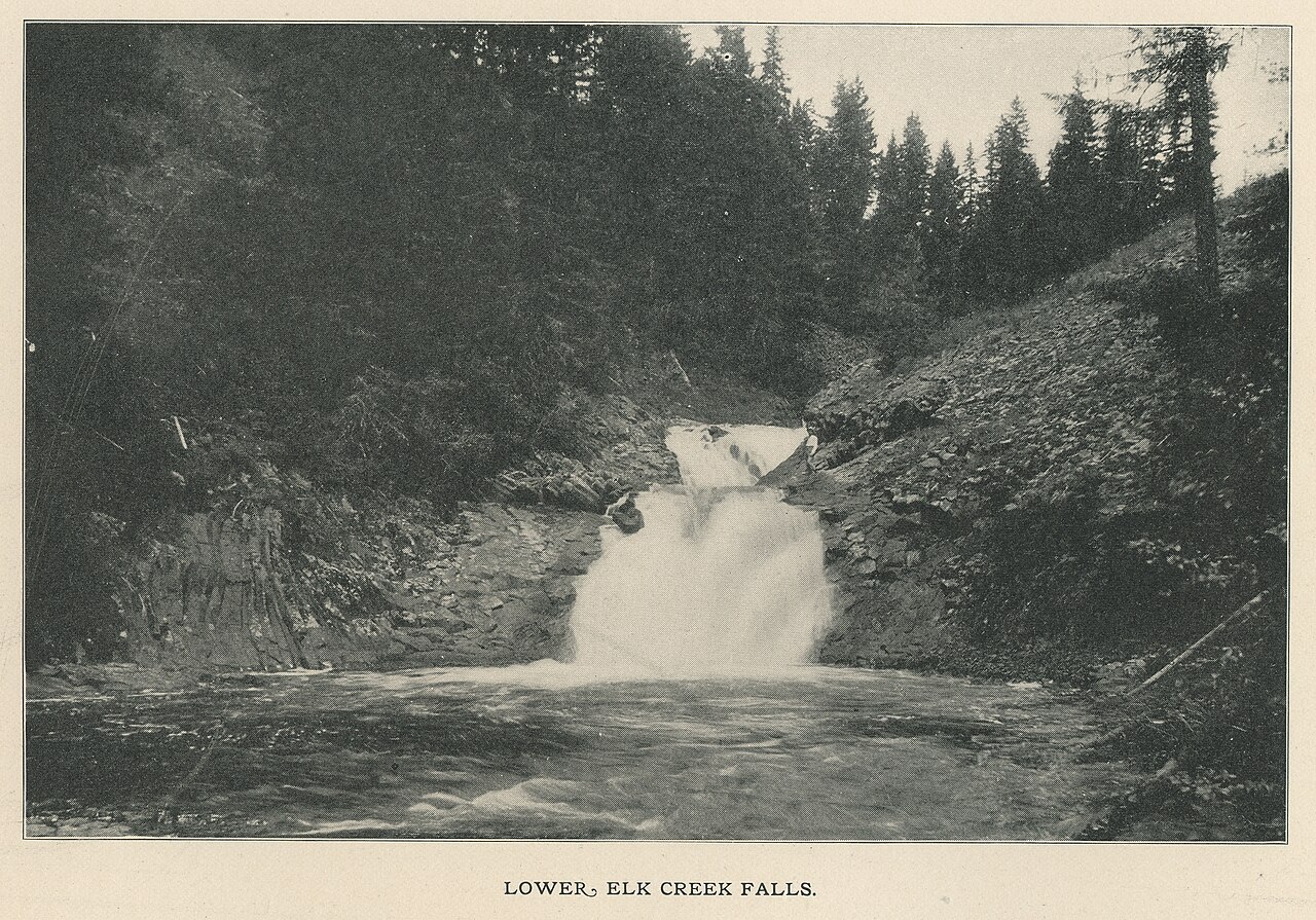 Elk Creek Falls, a waterfall in Idaho