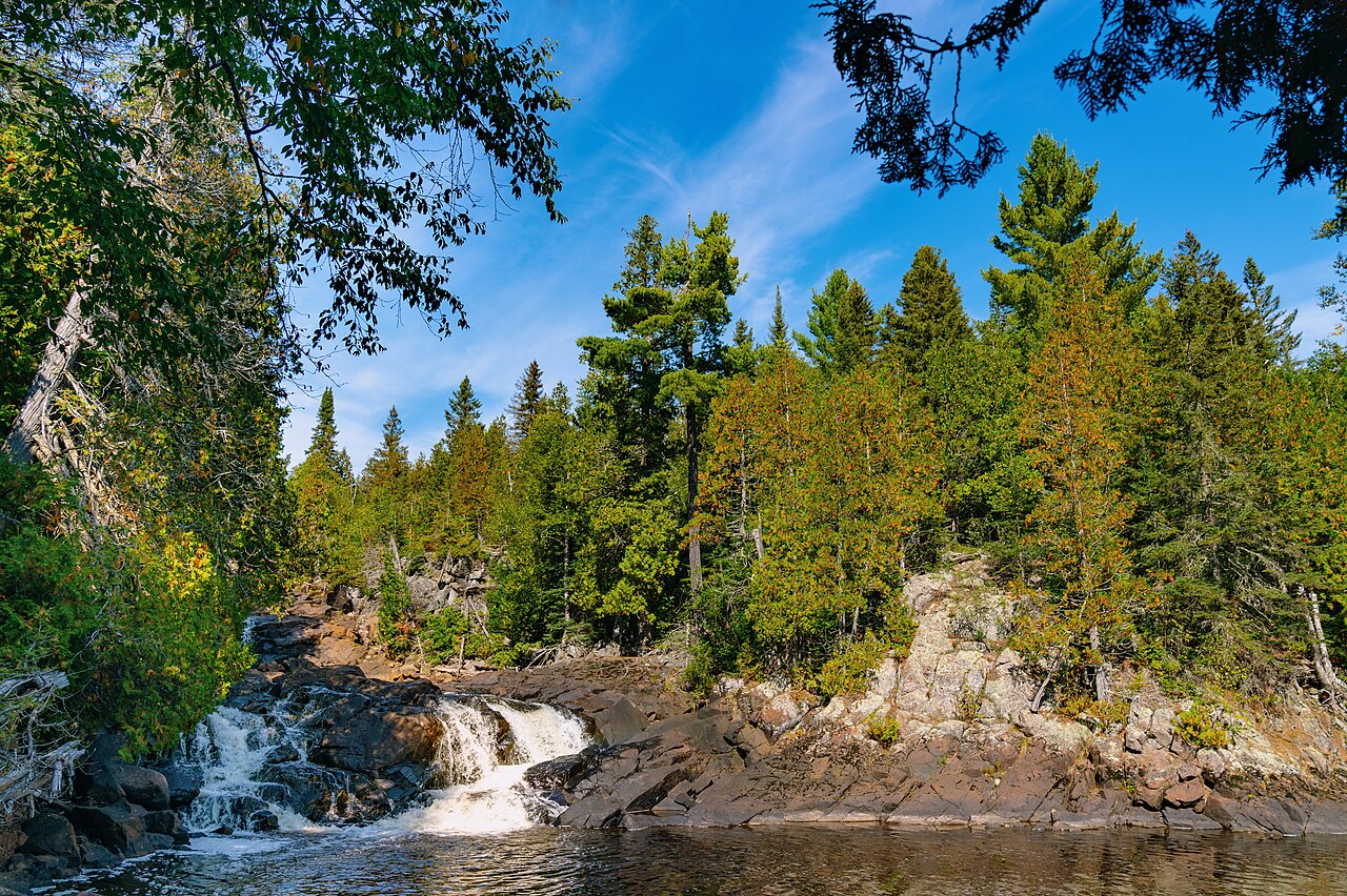 Manitou River Cascades, a waterfall in Minnesota