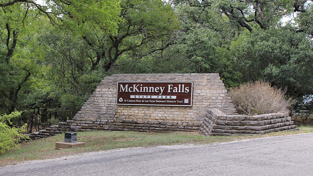 McKinney Falls, a waterfall in Texas