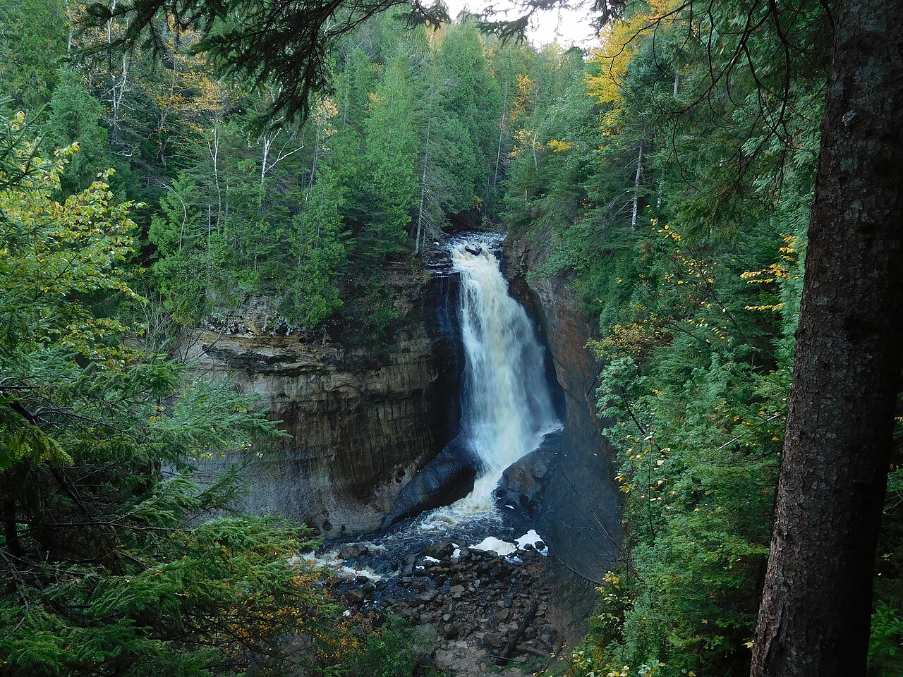 Miners Falls, a waterfall in Michigan