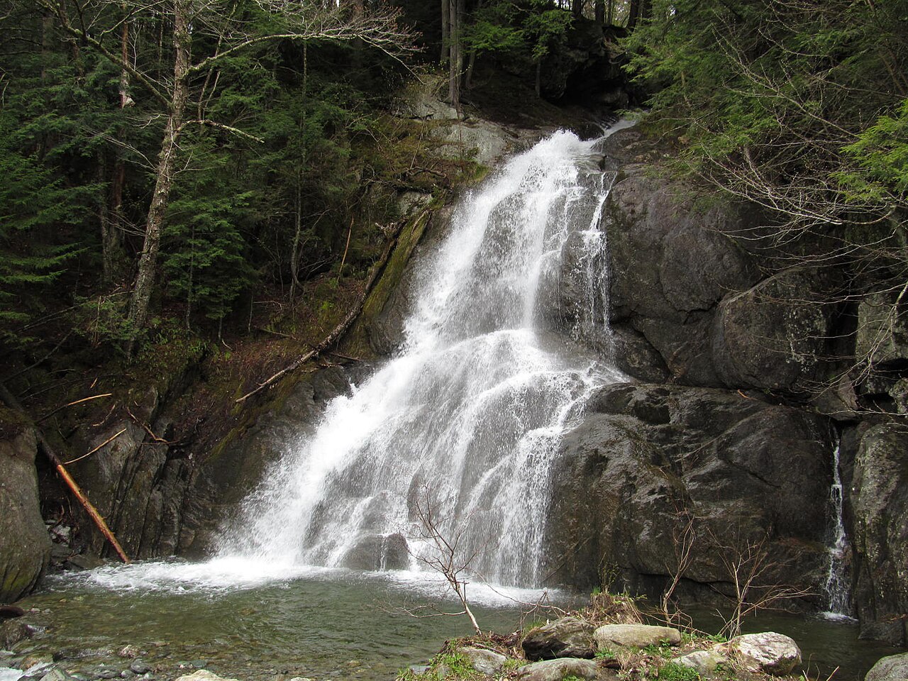Moss Glen Falls, a waterfall in Vermont
