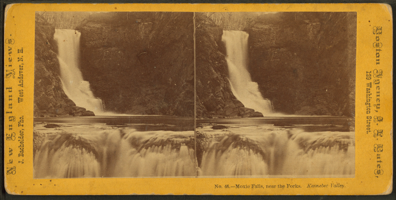 Moxie Falls, a waterfall in Maine