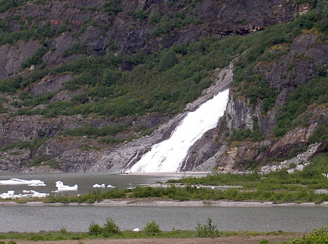 Nugget Falls, a waterfall in Alaska