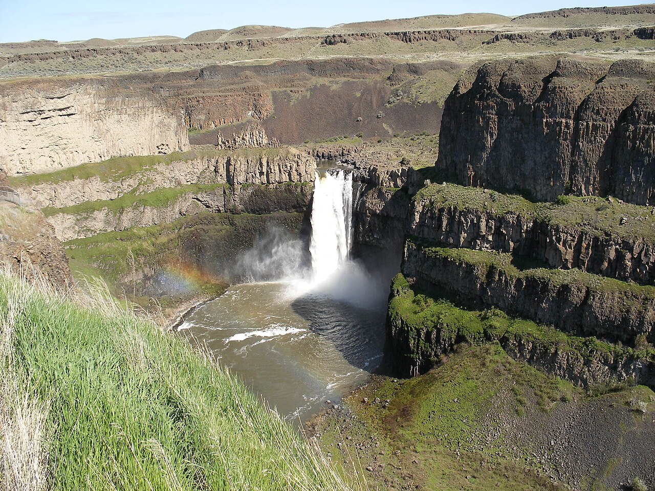 Palouse Falls, a waterfall in Washington