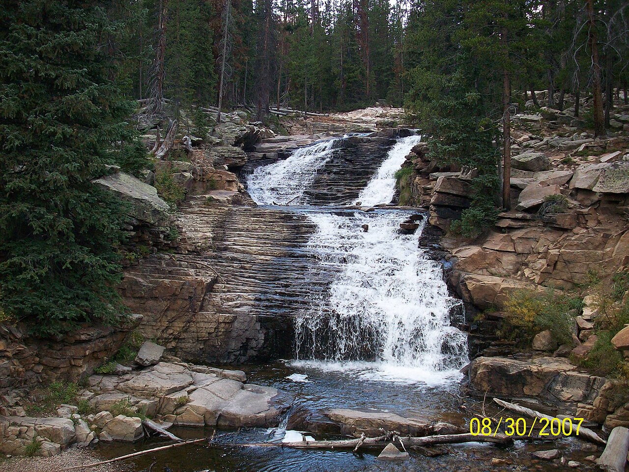 Provo River Falls, a waterfall in Utah