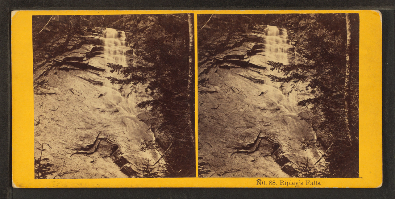 Ripley Falls, a waterfall in New Hampshire