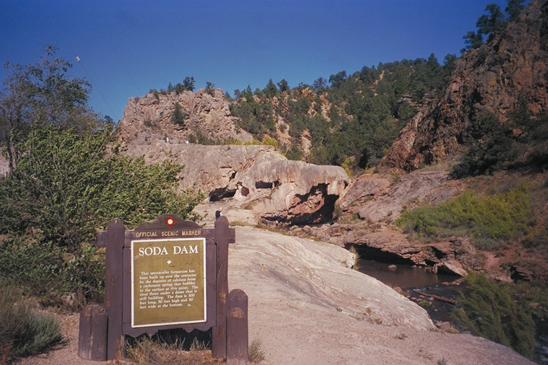 Soda Dam, a waterfall in New Mexico