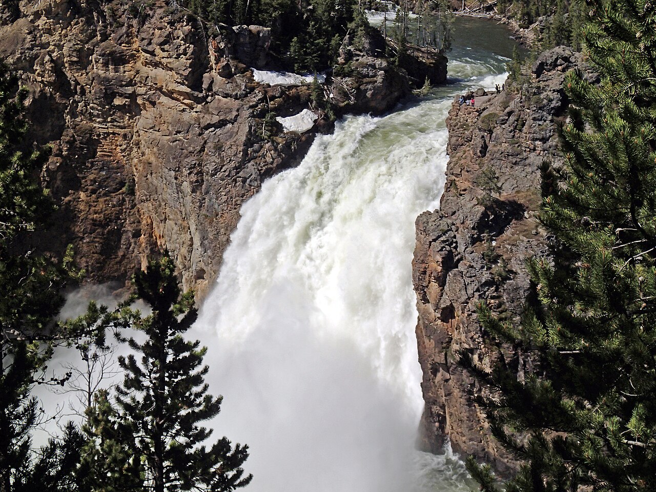 Upper Yellowstone Falls, a waterfall in Wyoming