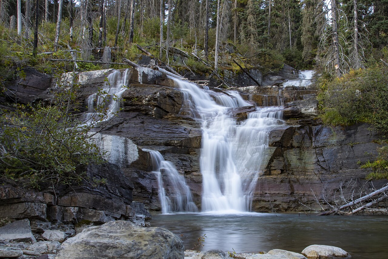 Virginia Falls, a waterfall in Montana