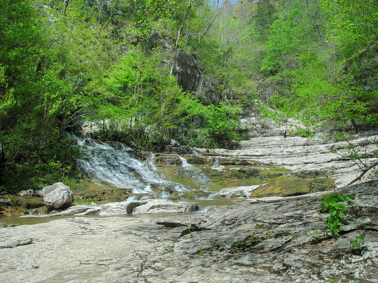 Walls of Jericho Falls, a waterfall in Alabama